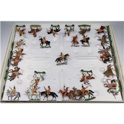 COLLECTION OF 1940'S ZINNFIGUREN - INDIANS &