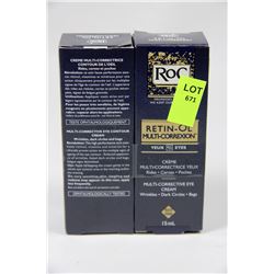 BUNDLE OF TWO ROC RETINOL MULTICORRECTION EYE