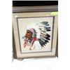 Image 1 : FRAMED NATIVE STITCHING ART