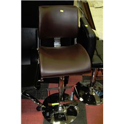 SHOWHOME HYDRAULIC LIFT BAR STOOL ON CHOICE: BROWN