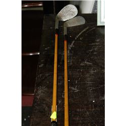 PAIR OF VINTAGE GOLF CLUBS