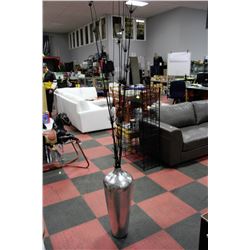 SHOWHOME METAL VASE WITH ARTIFICIAL FOLIAGE