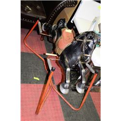 1950S METAL ROCKING HORSE
