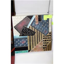 ABSTRACT WOOD PLAQUE DISPLAY