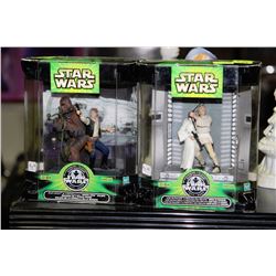 25TH ANNIVERSARY STAR WARS COLLECTOR FIGURINES X2