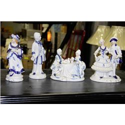 BOX OF VICTORIAN FIGURINES