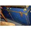 Image 1 : LARGE BLUE METAL TRUNK