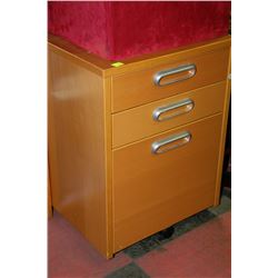 MAPLE TONE 3 DRAWER FILER WITH 4 ASST. CABINETS