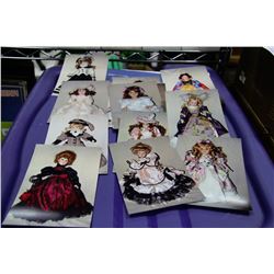 THREE TUB COLLECTION OF PORCELAIN DOLLS