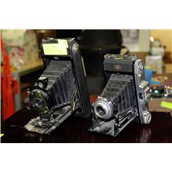 VINTAGE KODAK & NETTAR ACCORDIAN STYLE CAMERAS