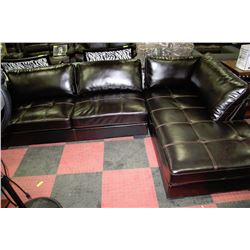 NEW  LEATHERETTE L SHAPED SECTIONAL ON CHOICE