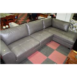 NEW  LEATHERETTE L SHAPED SECTIONAL ON CHOICE