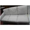 Image 3 : WHITE LEATHERETTE L SHAPE SECTIONAL 111" X 81"