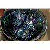 Image 1 : BOX OF ASSORTED CARNIVAL GLASS
