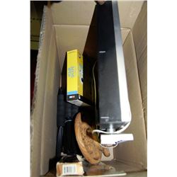 BOX OF MISC INCLUDES FIDDLEBOW ADJUSTABLE BREAD