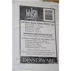 20 PIECE SET OF BONE CHINA DISHES