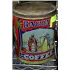 Image 1 : ANTIQUE BAGDAD COFFEE TIN