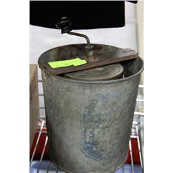 ANTIQUE ICE CREAM MAKER