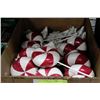 Image 1 : BOX OF FANCY ORNAMENTS - WHITE