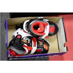 SIZE J8-J11 WALT DISNEY CARS CHILDREN'S SKATES