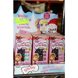 12 BOXES OF NEW WINTER WONDERLAND GIRLIE NAILS