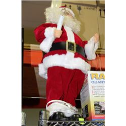 ANIMATED LIGHT UP SANTA CLAUS