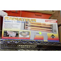 1500 WATT QUARTZ HEATER