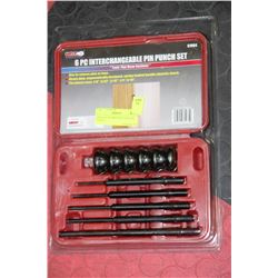 NEW 6-PC INTERCHANGEABLE PIN PUNCH SET