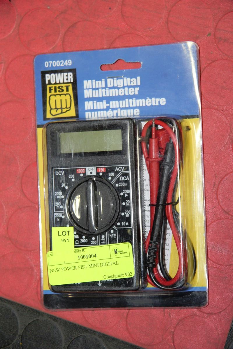 NEW POWER FIST MINI DIGITAL MULTIMETER