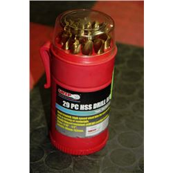 NEW GRIP - 29-PC HSS DRILL BIT SET WITH HOLDER