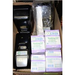 BOX W/ 3 GLOBAL CLEAN WALL-MOUNT