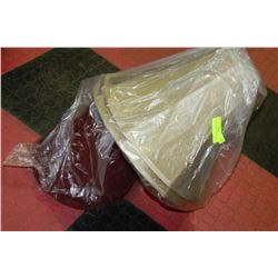 4 LAMP SHADES - 2 SMALL, 2 LARGE