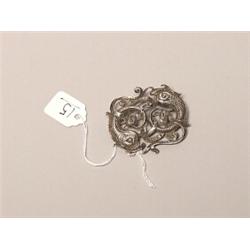 Ciri Sterling Double Dolphin Brooch 