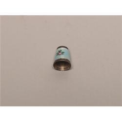Sterling & Enamel Thimble 