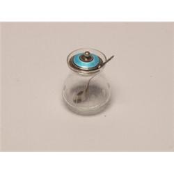 Sterling Enamel & Crystal Condiment