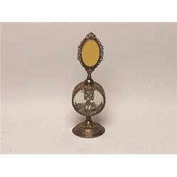 Antique Glass & Metal Perfume Bottle Stand