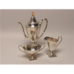 3 Piece Sterling Coffee Set 724 Grams