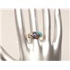 .86 Ct Tanzanite Diamond & Opal Ring 