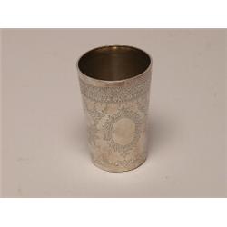 Victorian Young Head Sterling Beaker