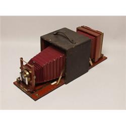Antique American Boxed Wood Camera 