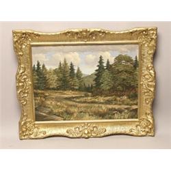 R. Davis Fine Oil Painting on Panel