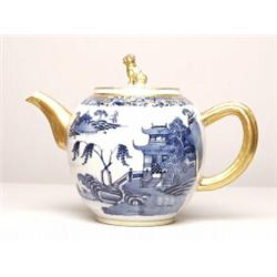Antique Chinoisserie Tea Pot Circa 1840