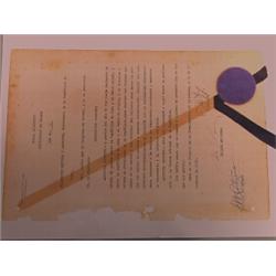 Rare Document Cuba Declares War on Germany
