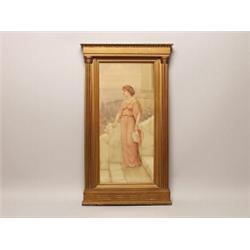 W.A. Dollond British Watercolor of Maiden