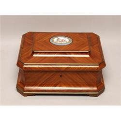 French Fruitwood Jewel Casket Ca. 1830