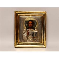 Antique Russian Gilt Hallmarked Icon