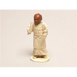 Japanese 19th C Carved Bone Figure 