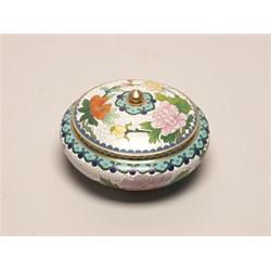 Cloissone Circular Lidded Jar