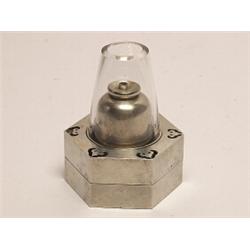 Older Chinese Metal & Glass Opium Lamp