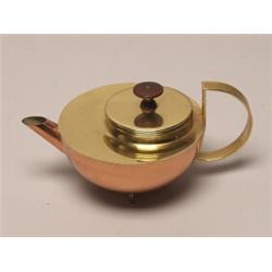 Modernism Copper Brass Teapot